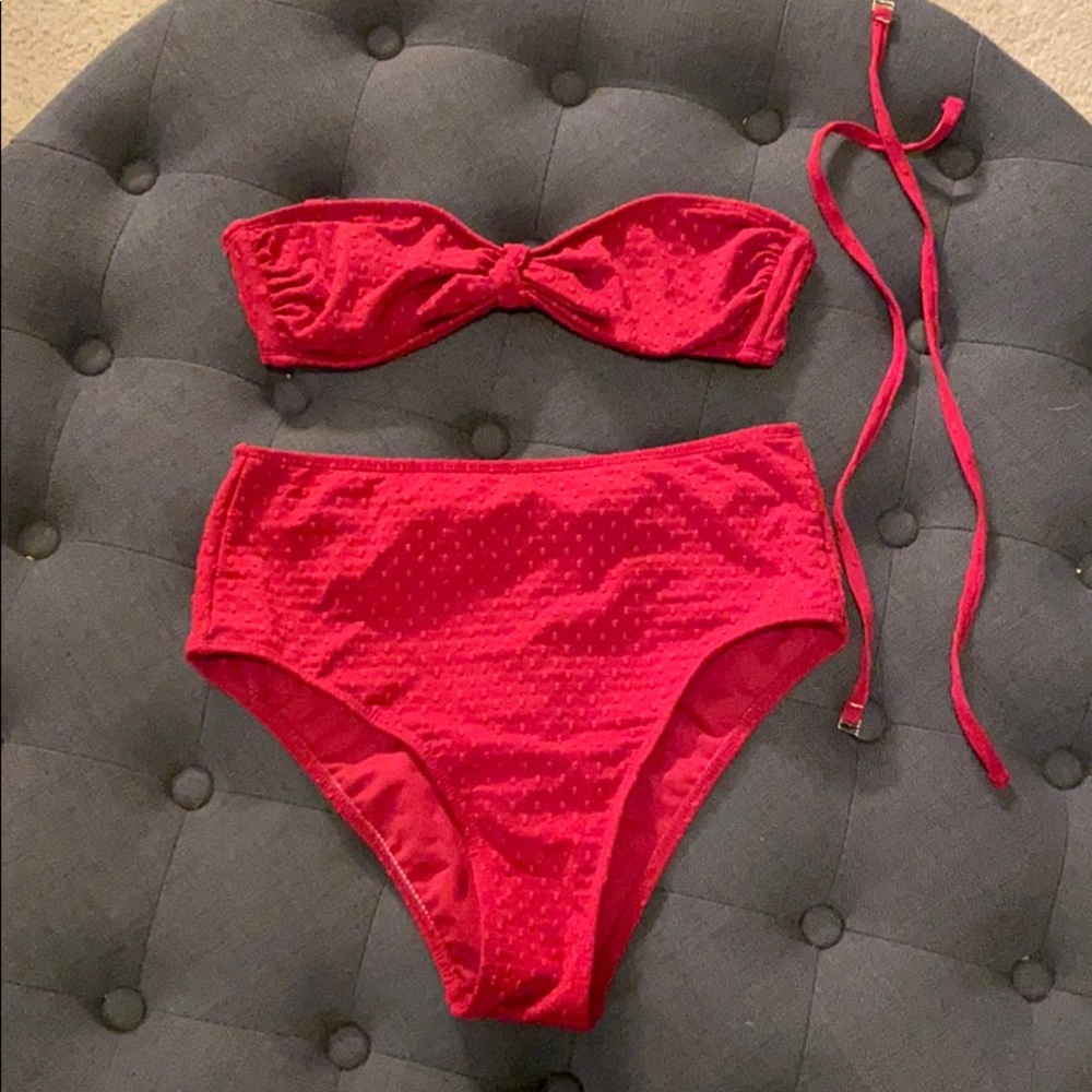 High waisted bikini set